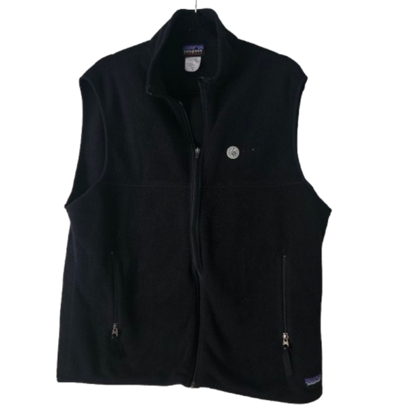 Patagonia Black Fleece Synchilla Zip Up Vest - Picture 1 of 5